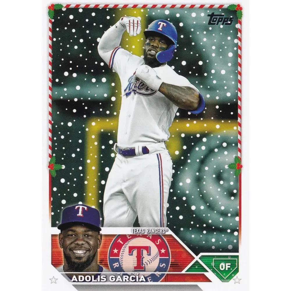 2023 Topps Holiday Adolis GarcÃ­a H195 Texas Rangers